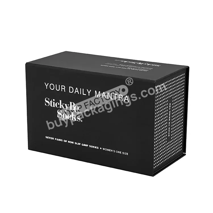 Customized Luxe Papier Magnetic Flat Pack Folding Rigid Cardboard Paper Box Collapsible Magnetic Closure A5 Deep Box