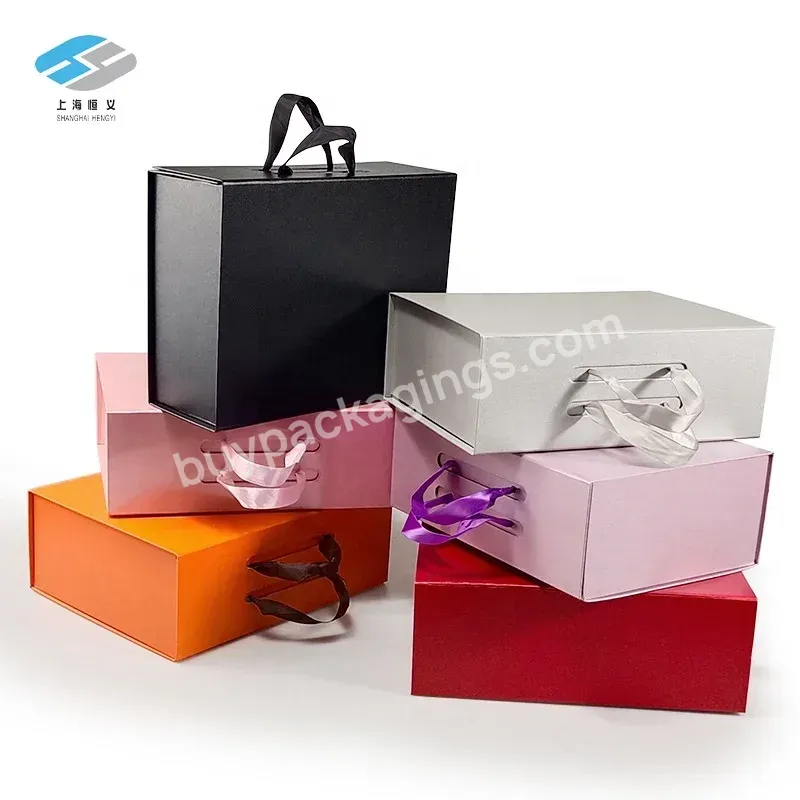 Customized New Products Color Pattern Rectangle Packaging Hard Boxes Graduation Gift Box With Sticker