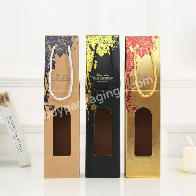 Customized Printed Christmas 2 Bottles Beer Juice Boxes Recyclable Luxury Design Wine Packaging Paper Box With Logo