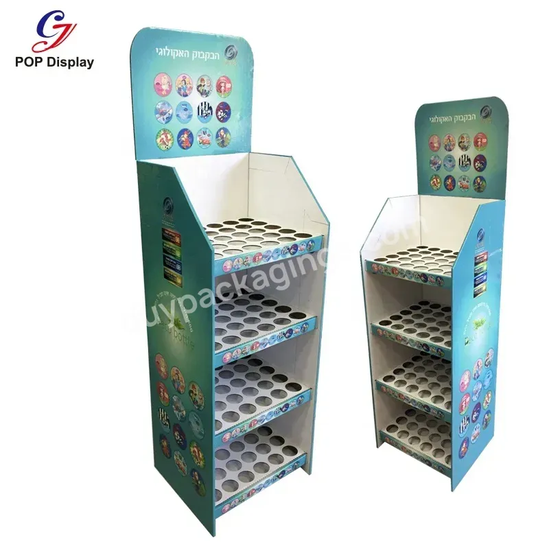 Customized Promotional Items Supermarket Display Stands Corrugated Cardboard Store Paper Flooring Free Standing For Bottle Water - Buy Supermarket Display Stand For Bottled Water,Store Paper Display Supermarket Free Standing,Promotional Items Display