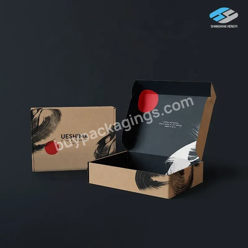 Customized Size Black Gift Box With Window Design Recycled Kraft Paper Box
