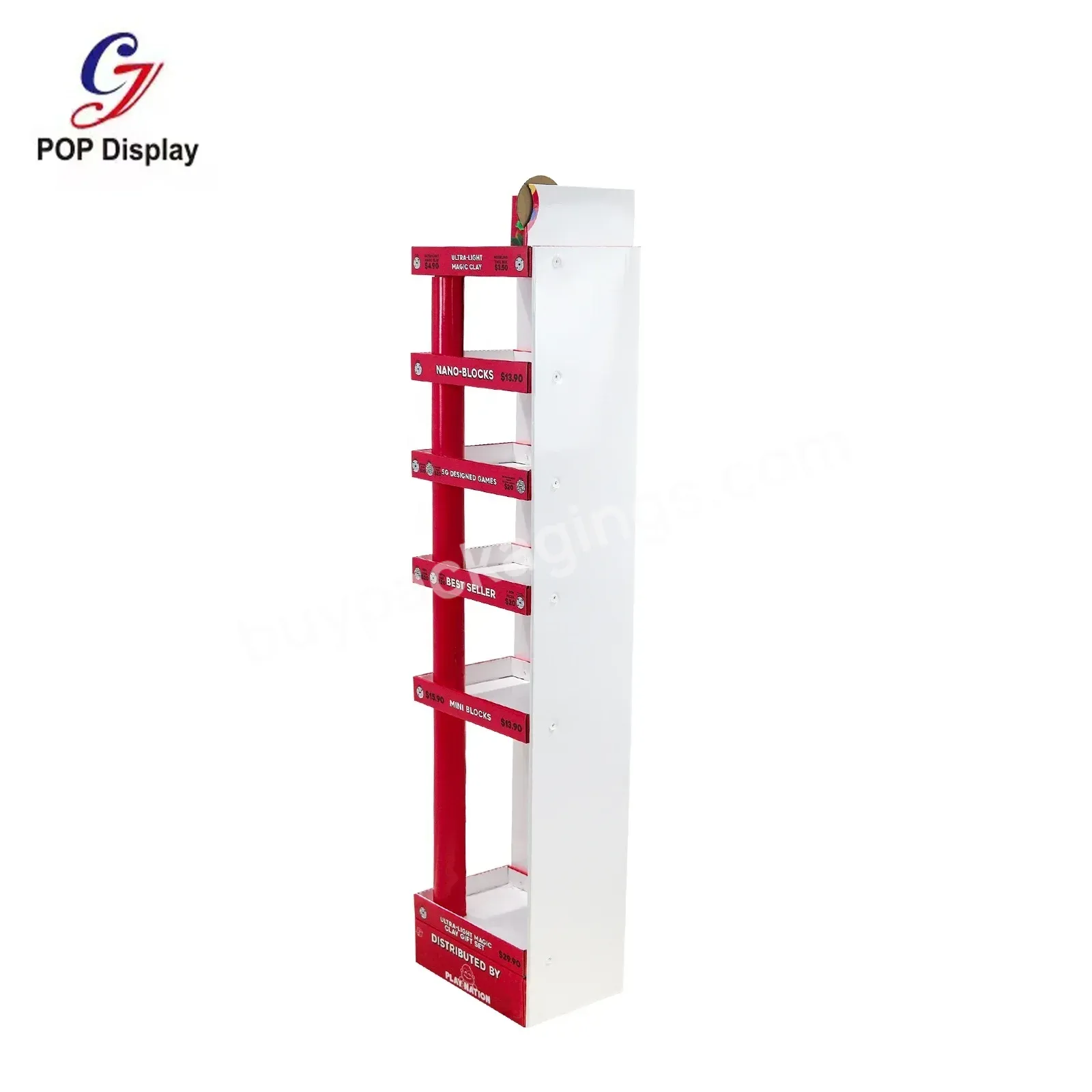 Customized Size Promotion Durable Display Rack Four Sided Displaying Cardboard Shelf For Food Paper Stand At Chain Store - Buy 4 Sided Display Rack,Cardboard Promotional Display Shelf,Cardboard Display Rack.