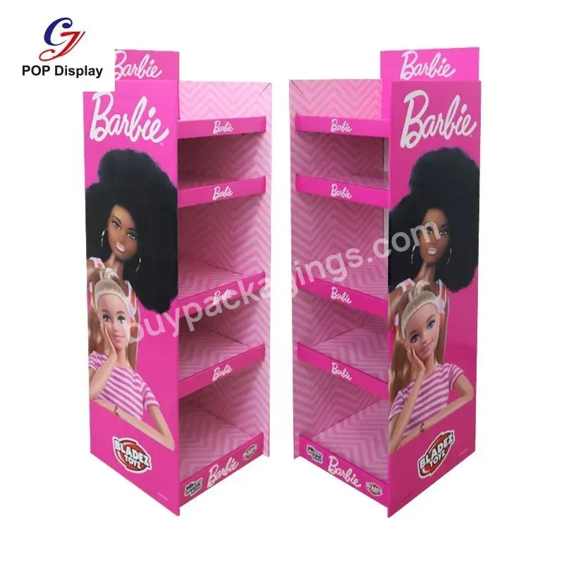 Cyj Supplier Promotional Cosmetic Foundation Makeup Display Stand Cardboard Corrugated Floor Display Stands For Supermarket