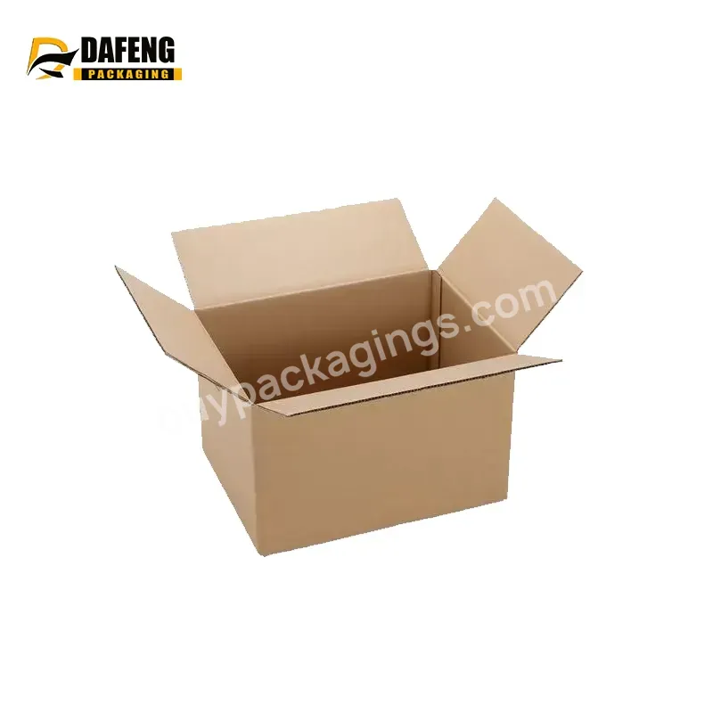 Dafeng Brown Corrugated Cardboard Mailer Boxes S M L Customized Sizes Mailing Boxes For Packaging Small Business