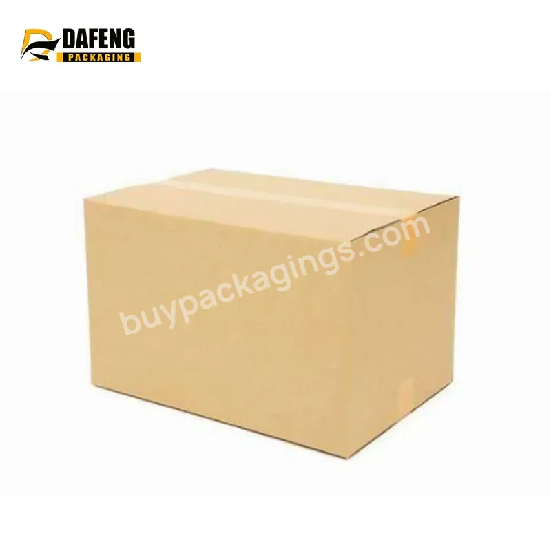 Dafeng Custom Eco Friendly Color Printing Corrugated Carton Paper Packaging Shipping Box