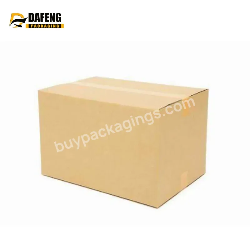 Dafeng Custom Logo Small Shipping Boxes 6x4x3 White Corrugated Cardboard Box