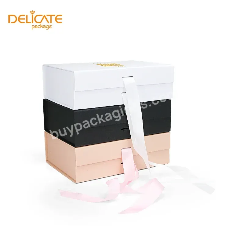 Delicate Custom Lead The Industry Pillowcase Magnetic Low Price Cardboard Appearance Paper Rectanglg White Gift Folding Box