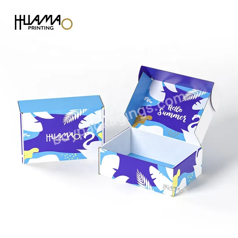 Design Custom Logo Printed Paper Packaging Boxes Rigid Cardboard Shipping Packaging Custom Cardboard Boxes With Logo