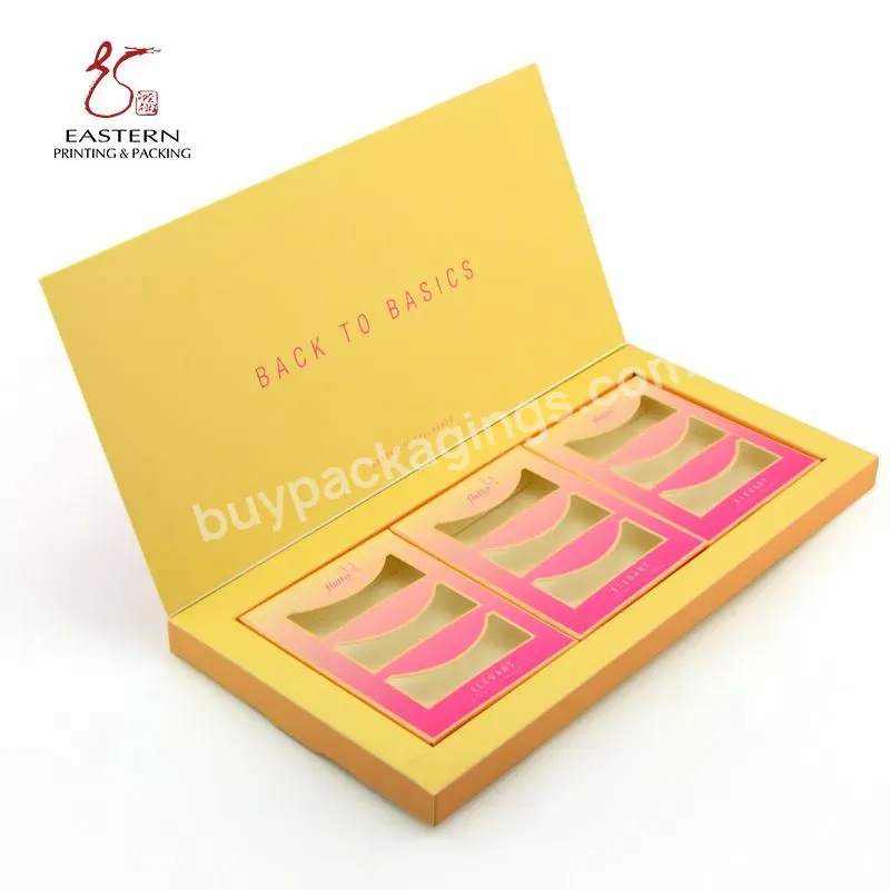 Disposable Eyelash Flap Boxes Packaging,Custom Eyelash Paper Box