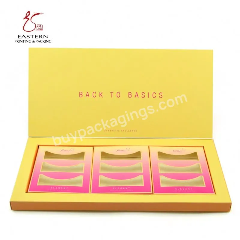 Disposable Eyelash Flap Boxes Packaging,Custom Eyelash Paper Box