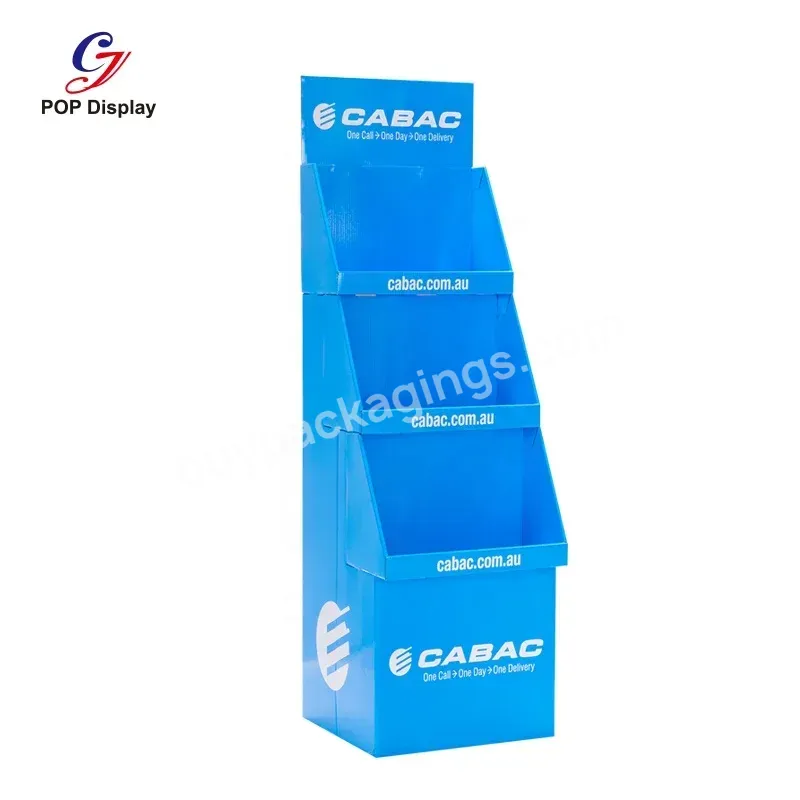 Eco Friendly Custom Cardboard Display Stand Template Paper Display Box Mock Up Stacked Carton For Wattle Bottle