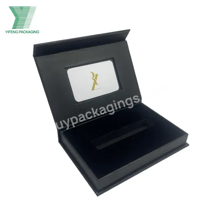 Eco Friendly Logo Designer Cardboard Packaging Box Magnetic Closure Custom Black Foldable Magnetic Paper Gift Box With Logo