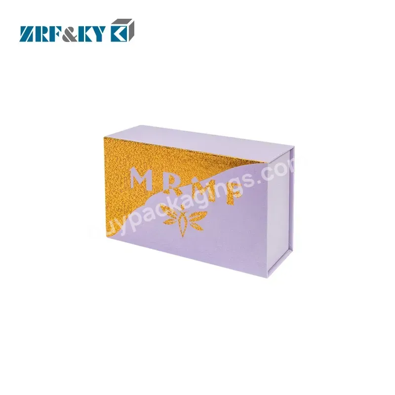 Eco Friendly Logo Designer Cardboard Packaging Magnetic Closure Custom Foldable Magnetic Paper Gift Box Packaging