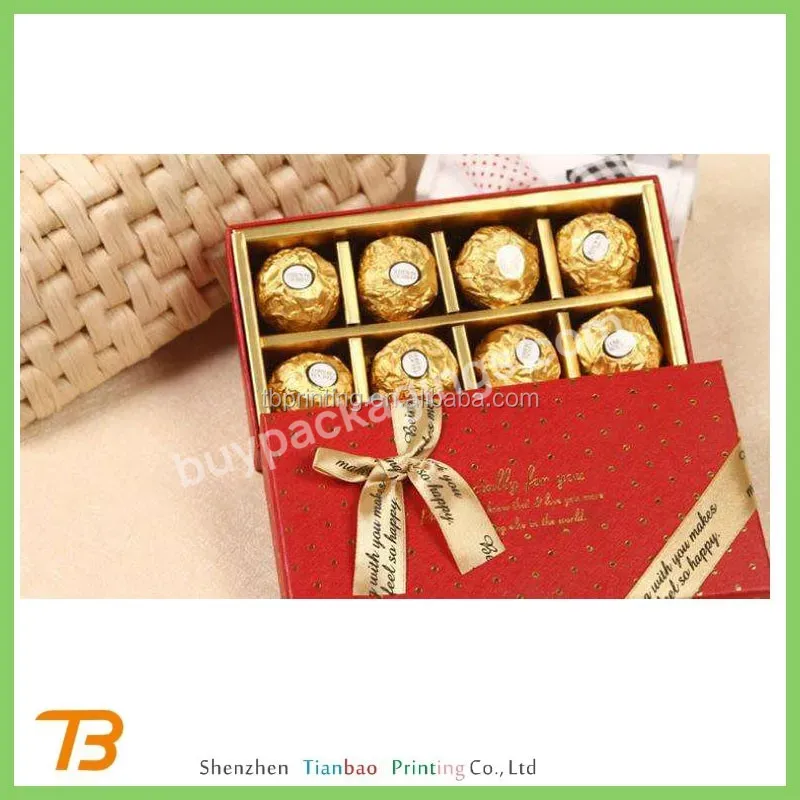 Elegant Chocolate Box Craft Boxes For Chocolates Packaging