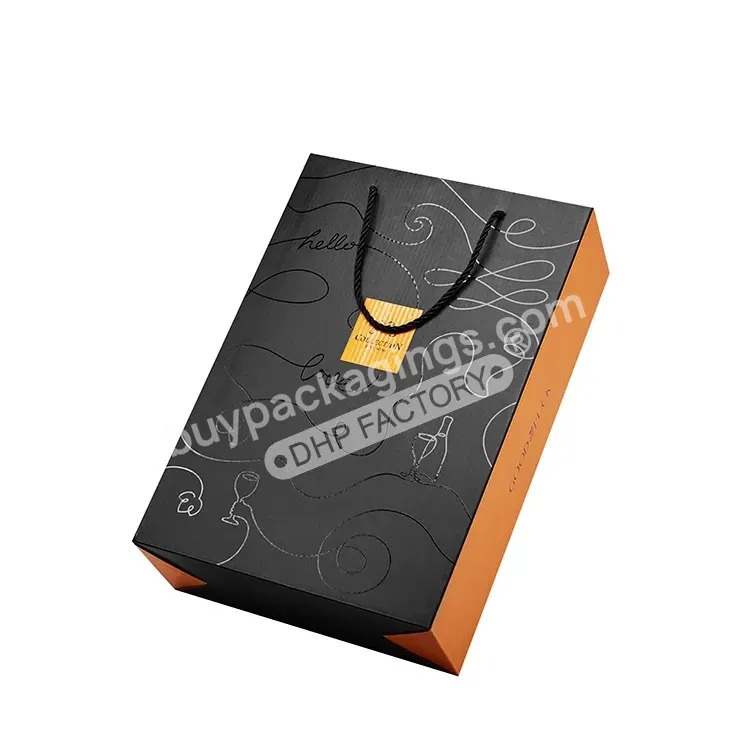 Elegant Customizable Stamping Embossed Logo Special Whiskey Packaging Flap Open Gift Whisky Wine Box With Handle - Buy Whisky Packaging Box,Gift Paper Box For Whisky With Metal Lock,Whiskey Glass Set Packaging Gift Box With Leather Handle.