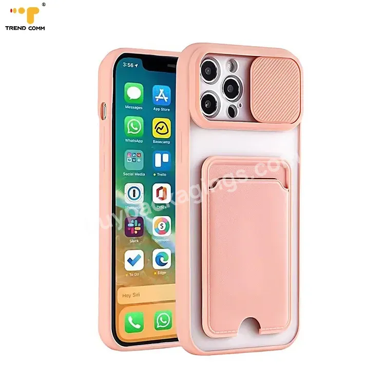 Elegant Wallet Cover For Iphone Cases With Slide Camera Lens Protective Card Holder Mobile Case Phone - Buy Mobile Case Phone,For Iphone Case With Card Holder,Elegant Phone Wallet Case.