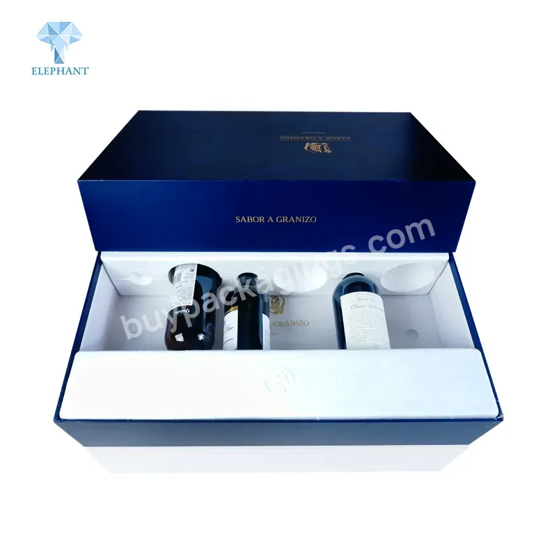 Factory Custom Logo Luxury 6 Bottle 4 Bottle Cardboard Wine Packaging Boxfactory