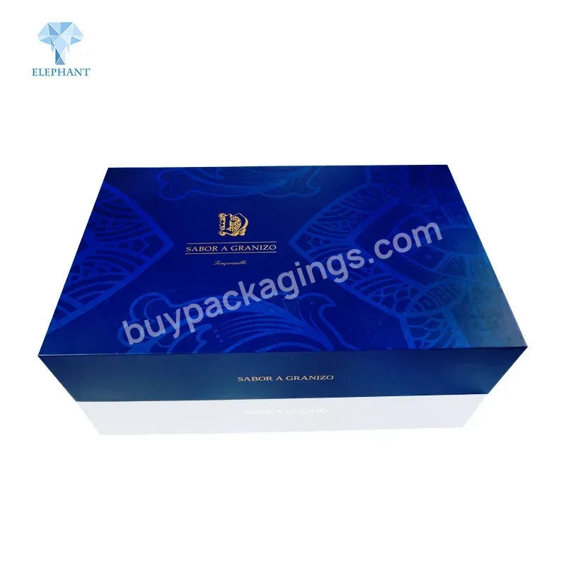 Factory Custom Logo Luxury 6 Bottle 4 Bottle Cardboard Wine Packaging Boxfactory