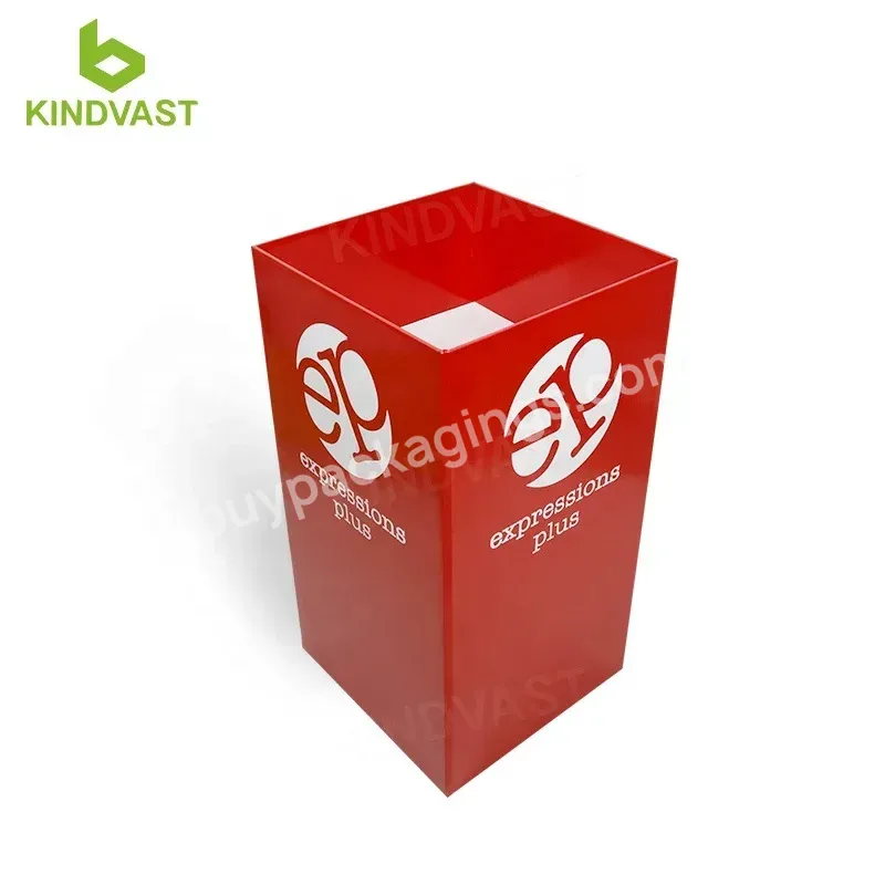 Factory Direct Customized Logo Printing Red Color Corrugated Carton Paper Big Floor Box For Gifts Balls Toys