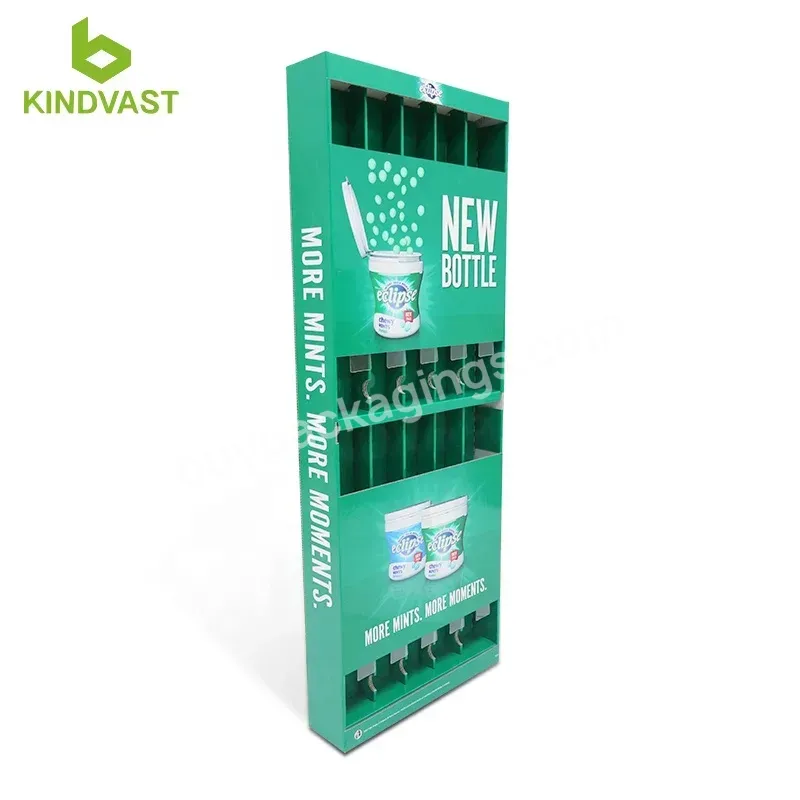 Factory Direct Sales Custom Products Cardboard Floor Gum Display Stand Gravity Free Display Free Samples! - Buy Potato Snack Cardboard Display,Standing Display Units Cardboard,Standing Cardboard Stands With Digital Display.