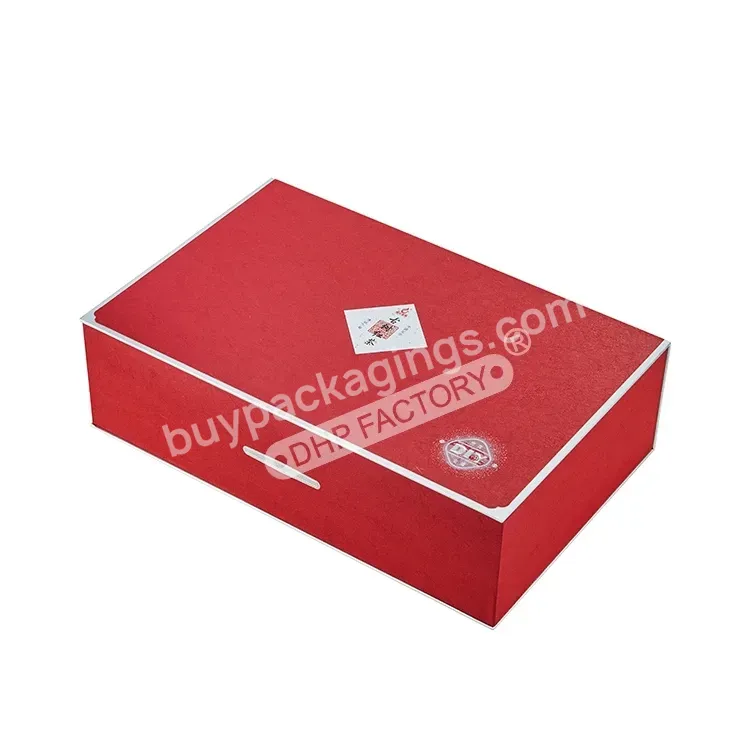 Factory Wholesale Luxury Portable Paper Chinese Tea Box Gift Packing Cardboard Box Carry Tea Packaging With Custom Design