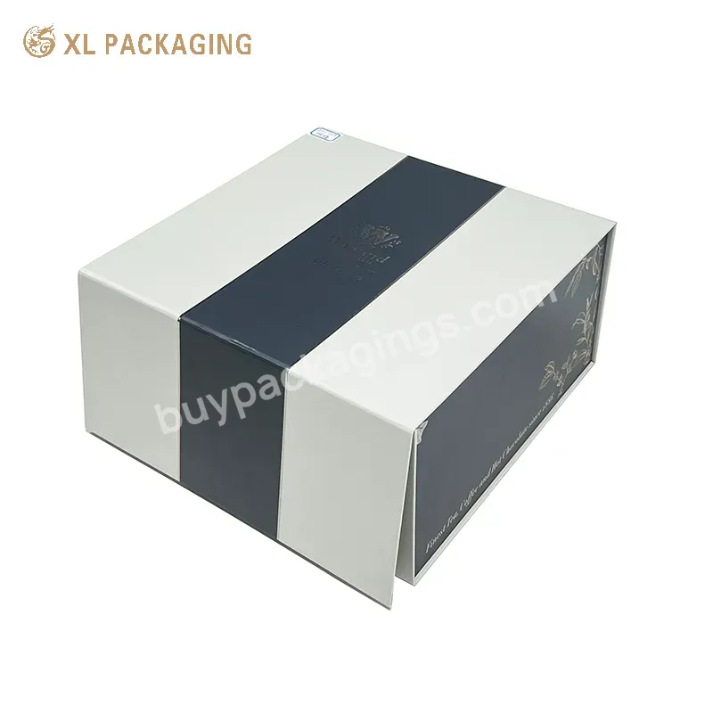 Flap Lid Matt Magnetic Gift Paper Box Foldable Garment Folding Paper Packaging Boxes Magnet Folding Box For Garment Dress Gifts