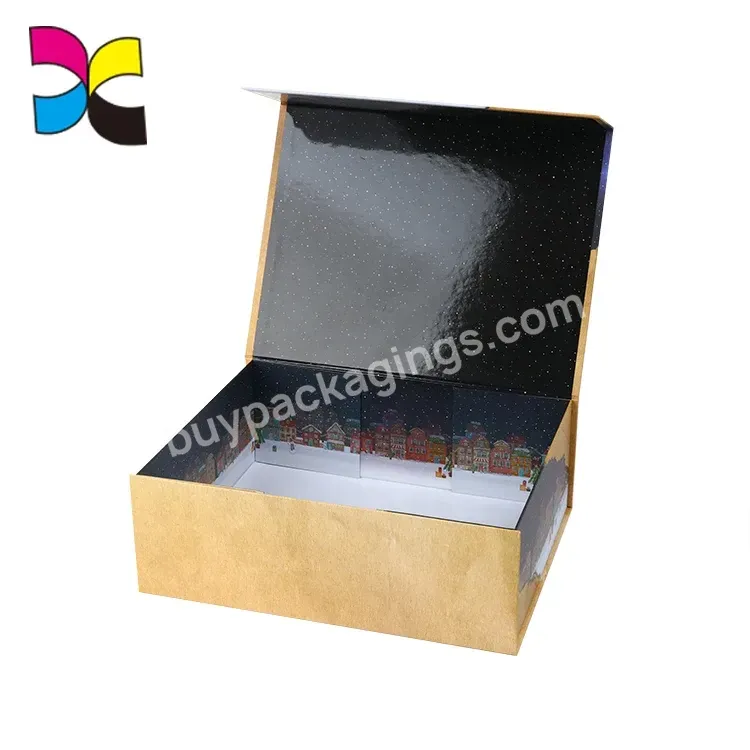 Flatly Delivery Customise Folding Cardboard Gift Packaging Boxes With Magnetic Lid