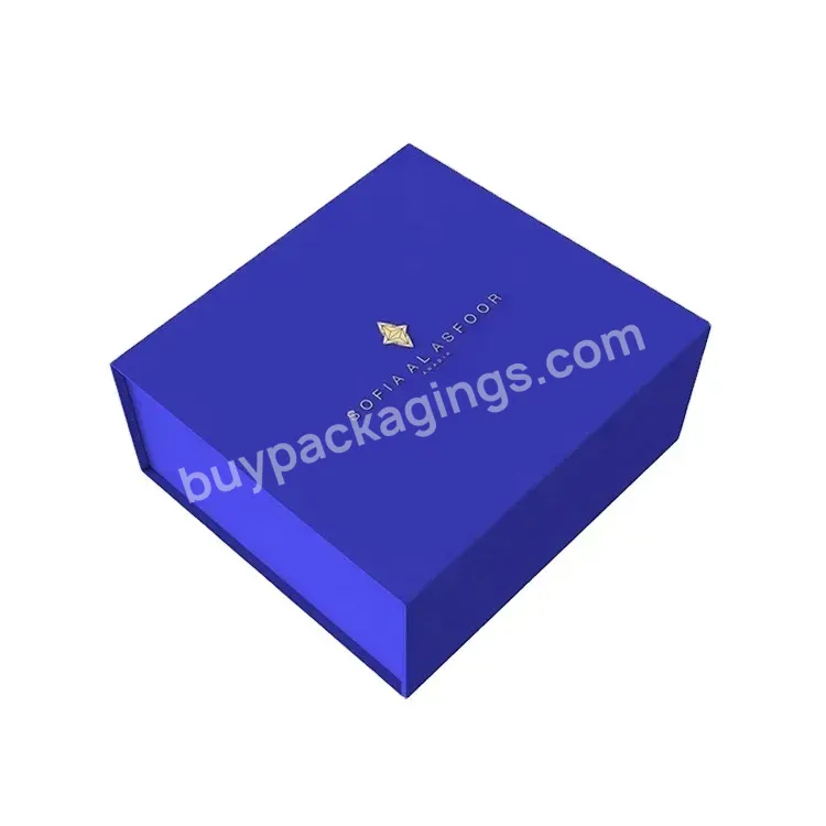 Foldable Cardboard Gift Box With Magnet Closure Coated Paper Folding Box For Dress