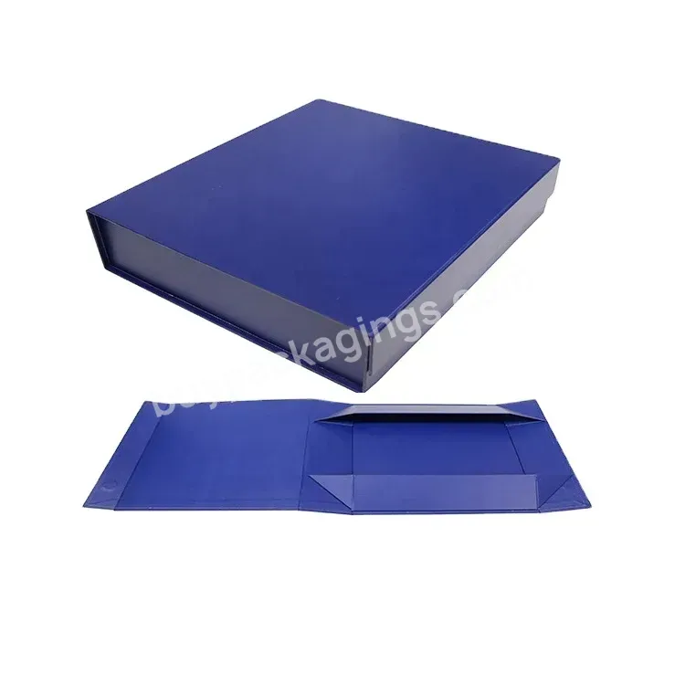 Foldable Cardboard Gift Box With Magnet Closure Coated Paper Folding Box For Dress
