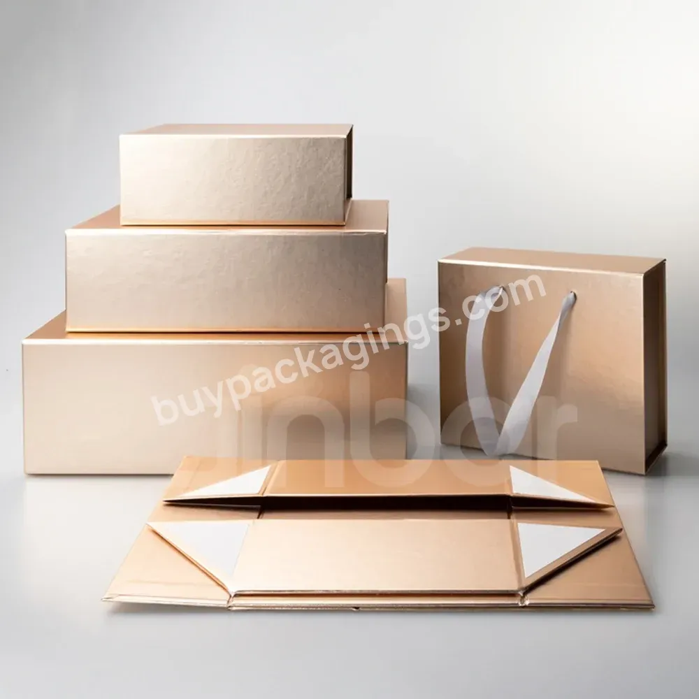 Foldable Magnetic Pink Paper Cardboard Gift Box Magnetic Gift Box Supplier Magnetic Lid Box