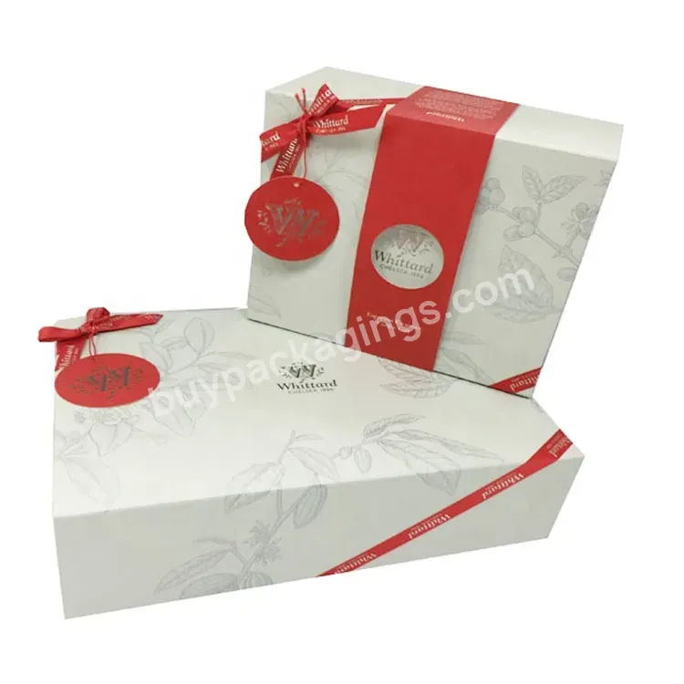 Foldable Paper Box White Magnetic Gift Box Top Grade Luxury Art Paper With Logo Tag And Magnetic Catch Recyclable Folding Box