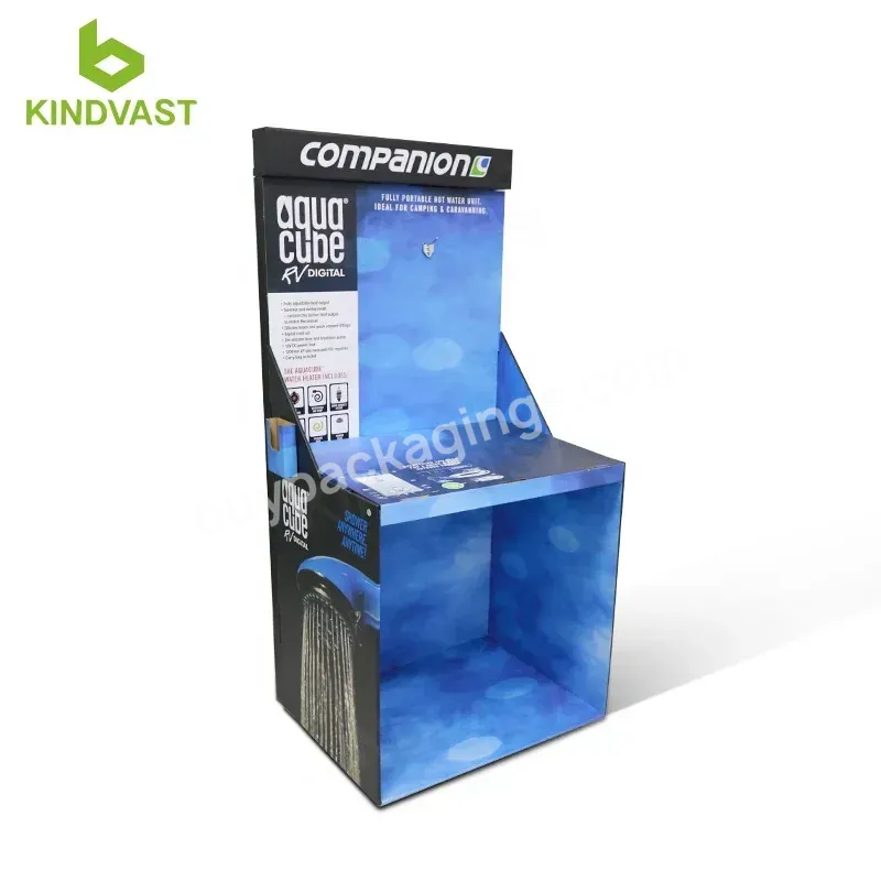 Folding Cardboard Display Stand Shower Head Display Stand Pallet Display Stand - Buy Cardboard Advertising Display Stands,Cardboard Stand Display,Product Display Cardboard.