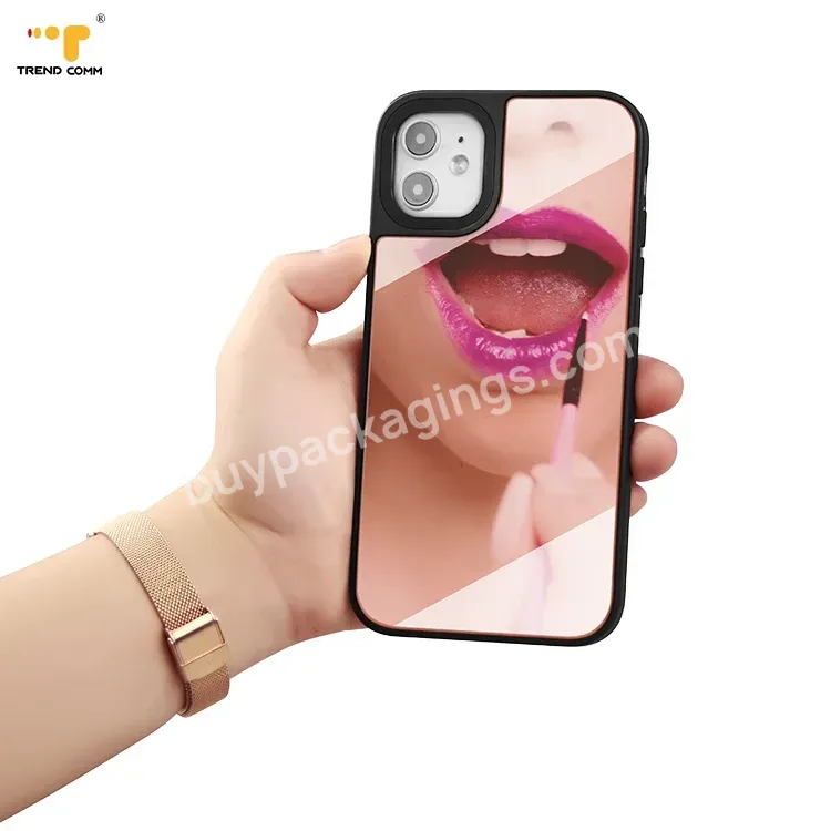 For Iphone 11 Electroplating Mirror Cell Phone Case Chain Phone Case Mirror