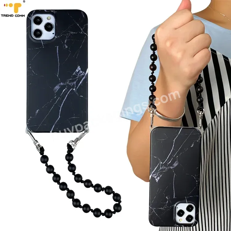 For Iphone 12 Wooden Beads Handmade Cases Square Marble Imd Phone Case - Buy Imd Phone Case,Square Marble Phone Case,Handmade Phone Cases.