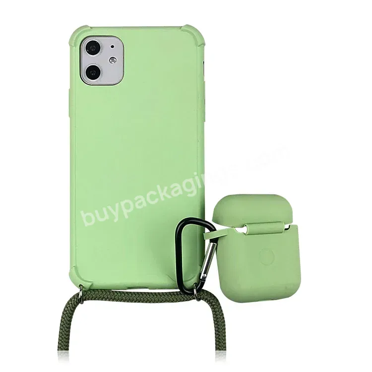 For Iphone Necklace Shoulder Strap Case - Buy Silicone Earphone Case,For Iphone Shoulder Strap Case.