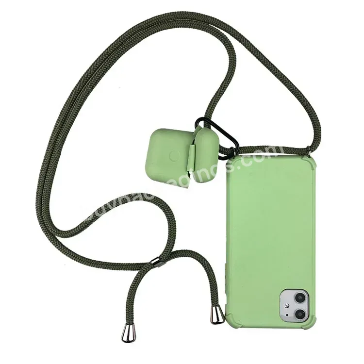 For Iphone Necklace Shoulder Strap Case - Buy Silicone Earphone Case,For Iphone Shoulder Strap Case.