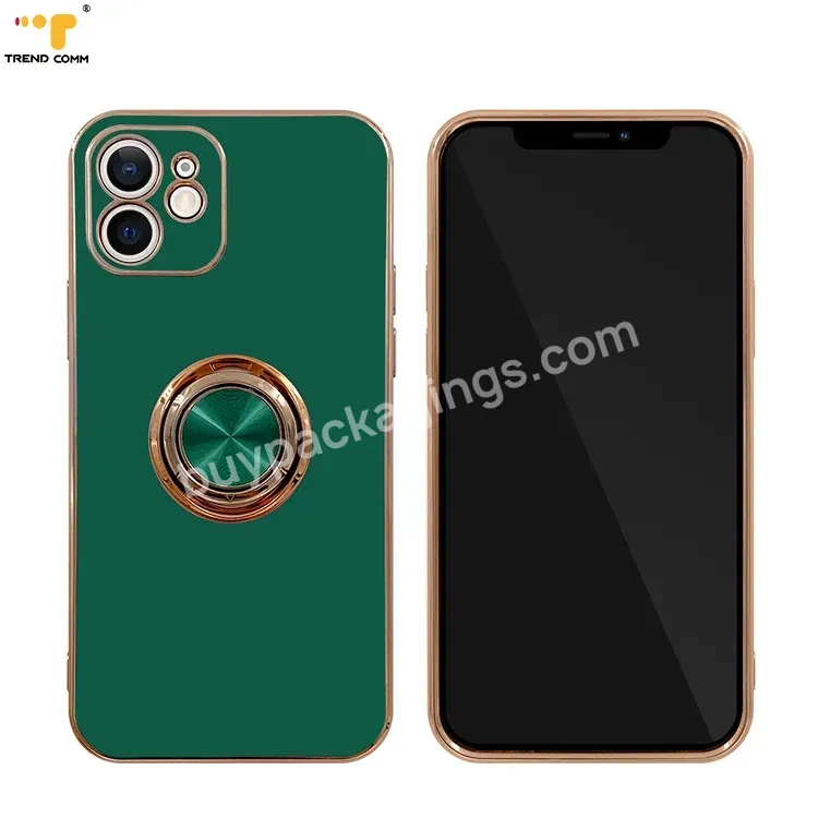 For Iphone Phone Case Custom Tpu With Ring Soft Shiny Mobile Phone Bags & Cases