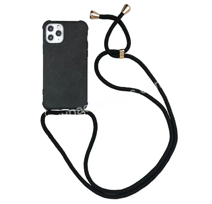 For Iphone Phone Shockproof Ring Strap Biodegradable Smartphone Case