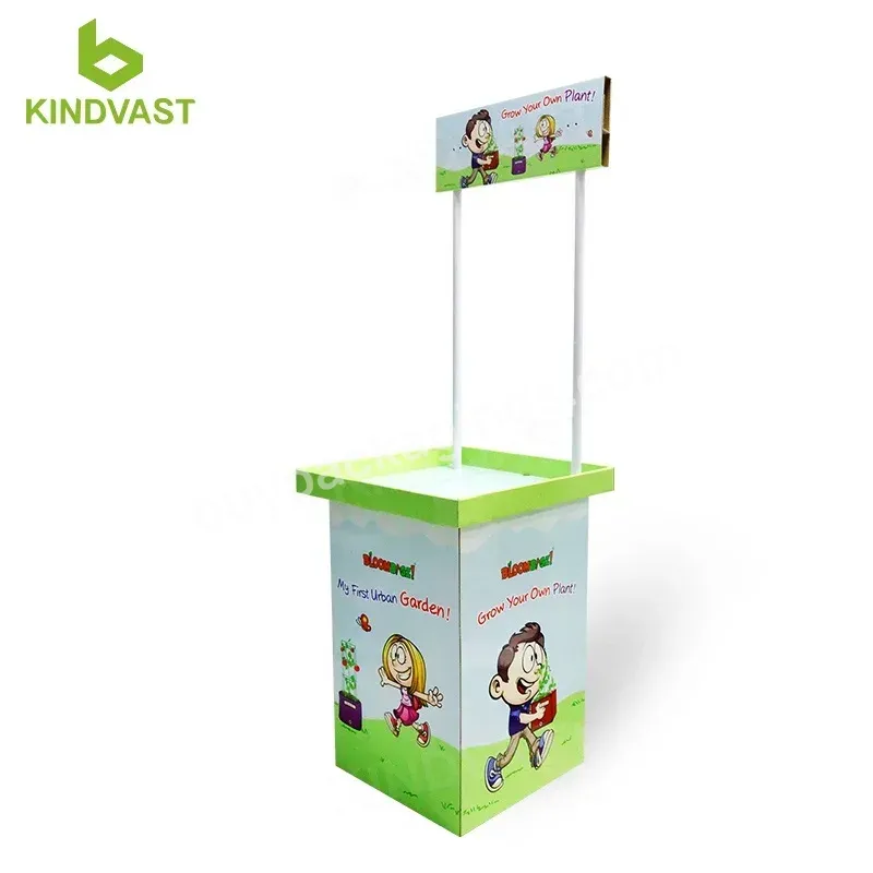 Free Design Corrugated Cardboard Floor Stand Seed Display Stand - Buy Seed Display Stand,Supermarket Floor Display Stand,Floor Standing Seed Stand.