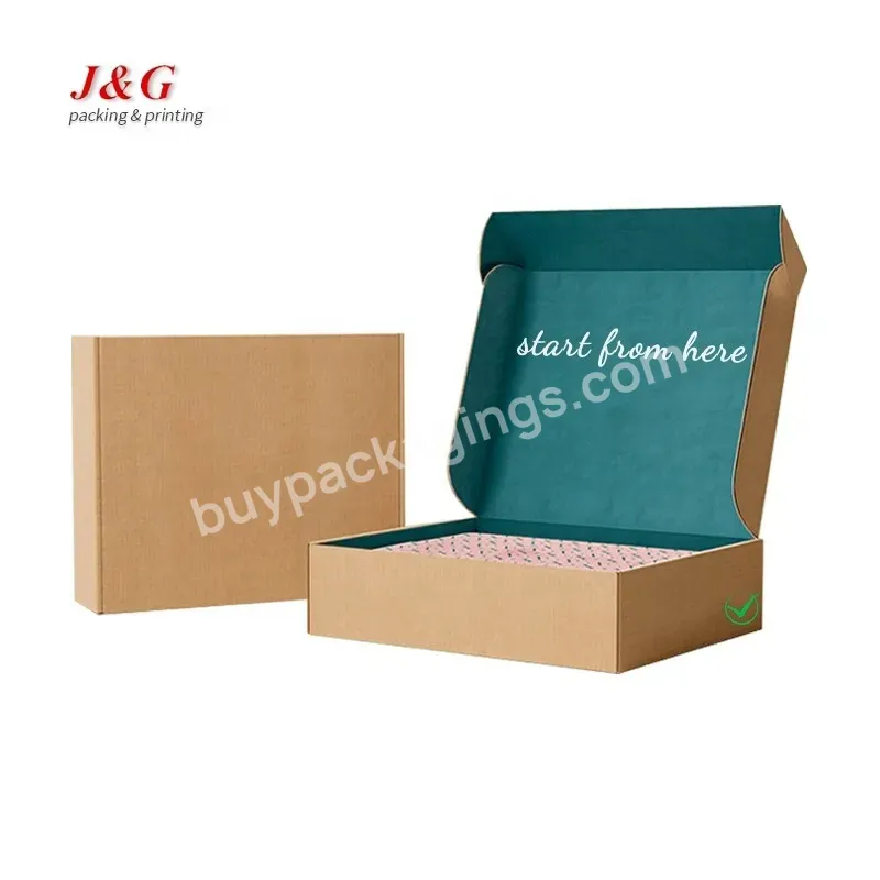 Free Sample Custom Logo Eco-friendly Natural Beauty Mailing Shipping Boxes Paper Mailer Box