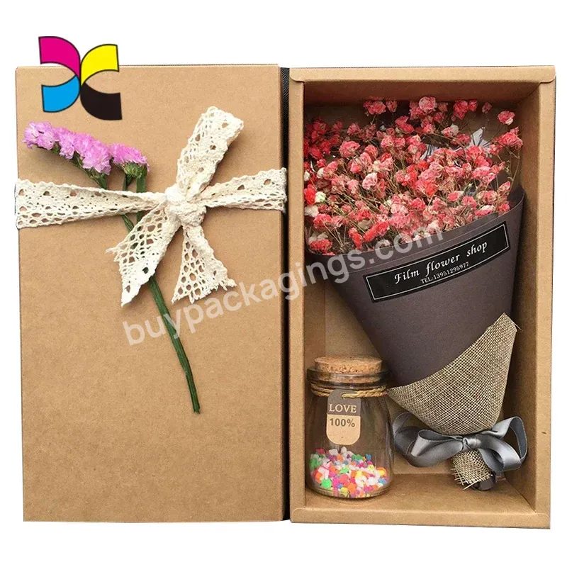 Free Sample Oem Online Shopping Customized Full Color Printing Flower Box