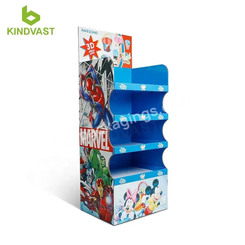 Free Standing Cardboard Displays For Toys Pos Display Stand Rack