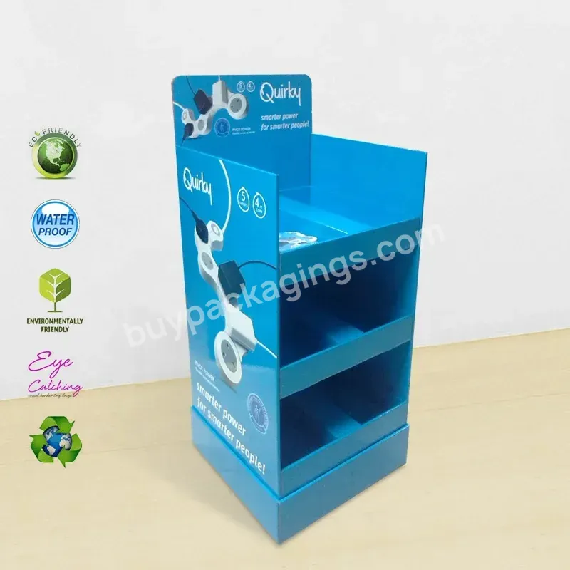 Friendly Customized Cardboard Stand Display Case Wholesale Paper Carton Standing For Games Holder Retail Shops China Factory