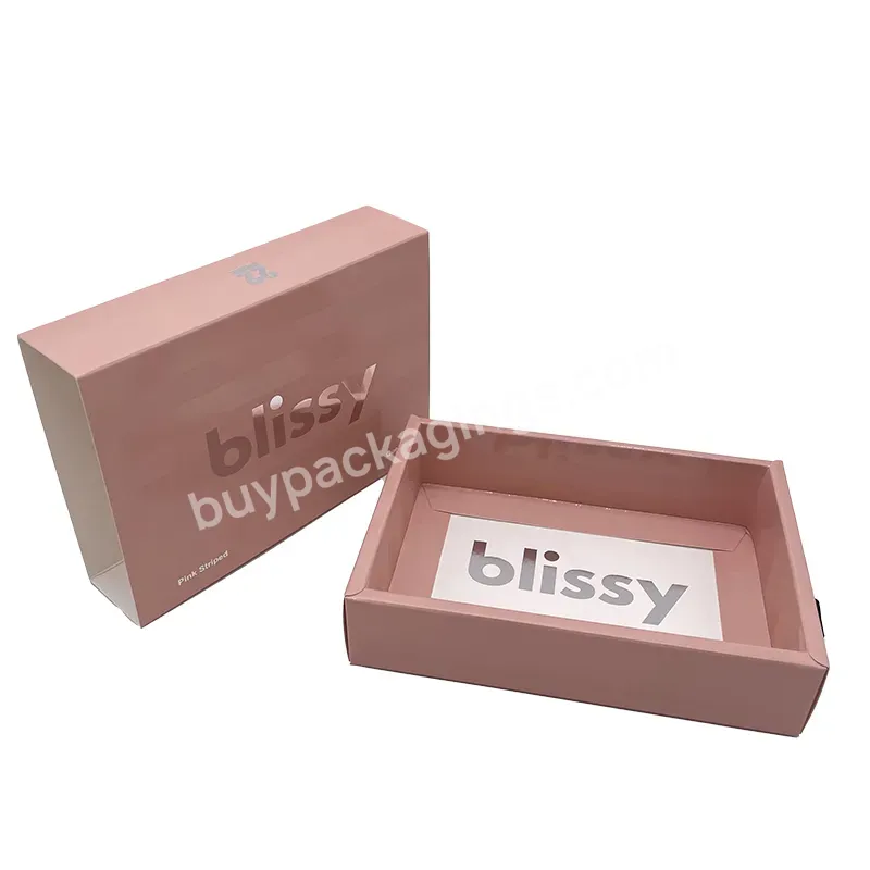 Fsc Gift Paper Box Custom Logo Printing Luxury Jewelry High Quality Recycle Sliding Out Cardboard Paper Packaging Drawer Box