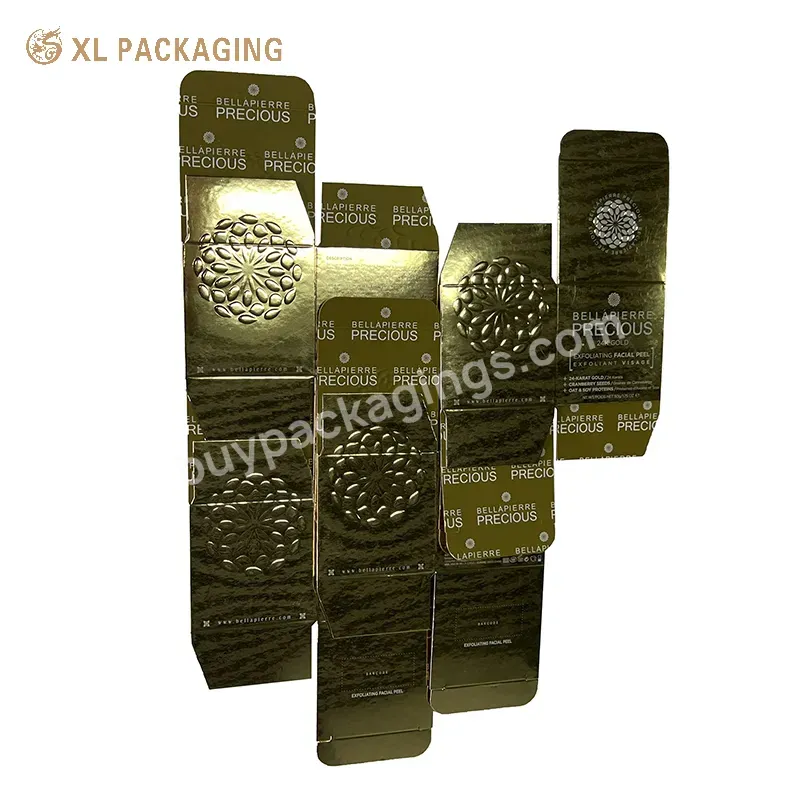 Gold Foil Logo Cosmetic Folding Paper Box Free Sample Wholesale Custom Printing Products Gift Packaging Card Paper Boxes