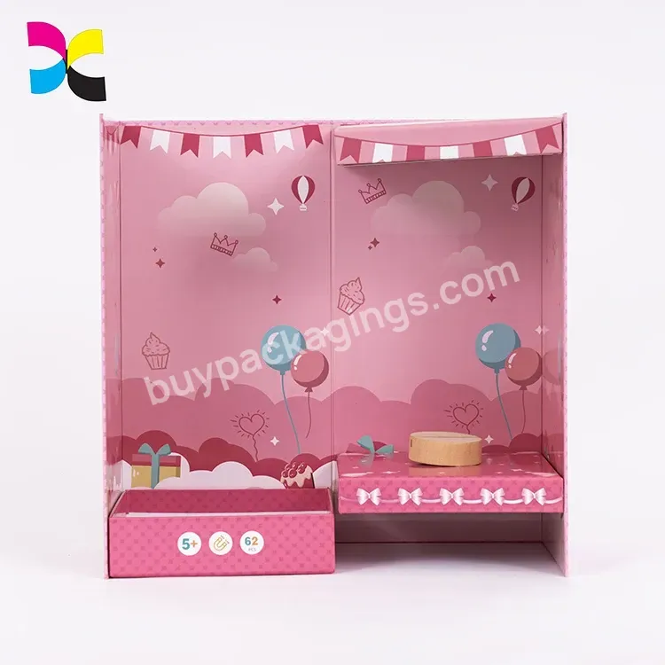 Guangzhou Custom Print Cardboard Paper Packaging Birthday Gift Kid Gift Box