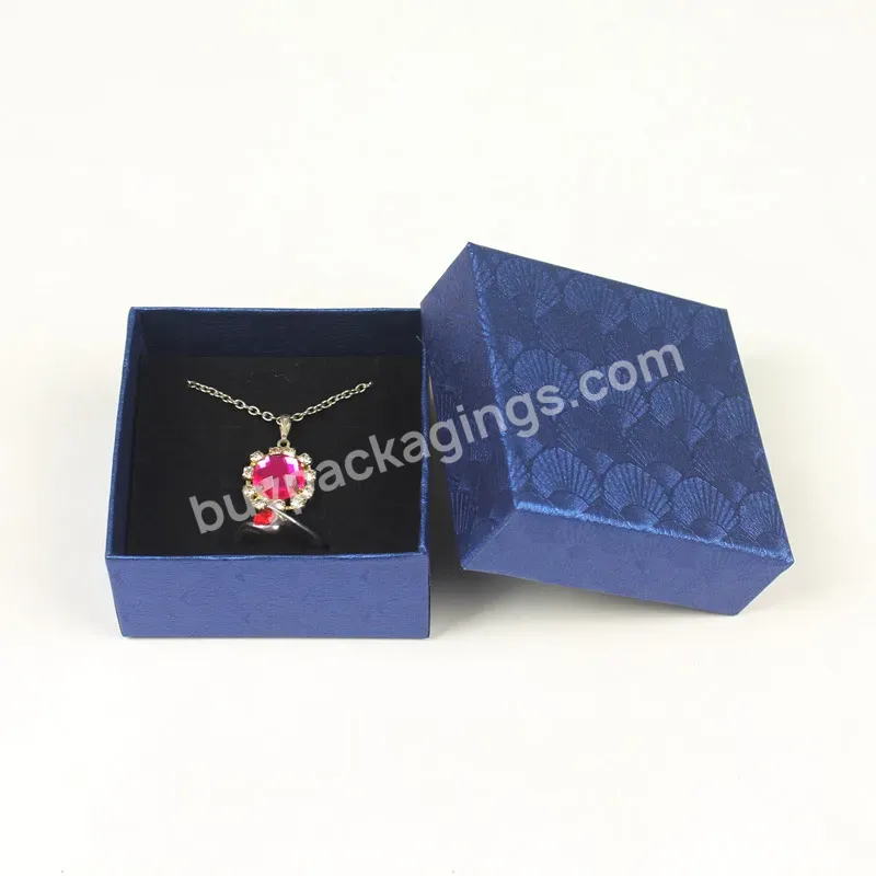 High-end Black Jewelry Packaging Box Earring Necklace Bracelet Jewelry Display Set Packaging Ring Necklace Pendant Box