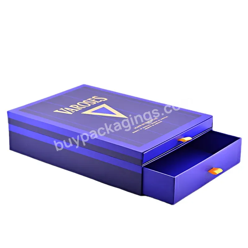 High-end Good Quality Drawer Clothes Packaging Box Custom Logo Cardboard Paper Wedding Gift Packaging Box Custom Logo