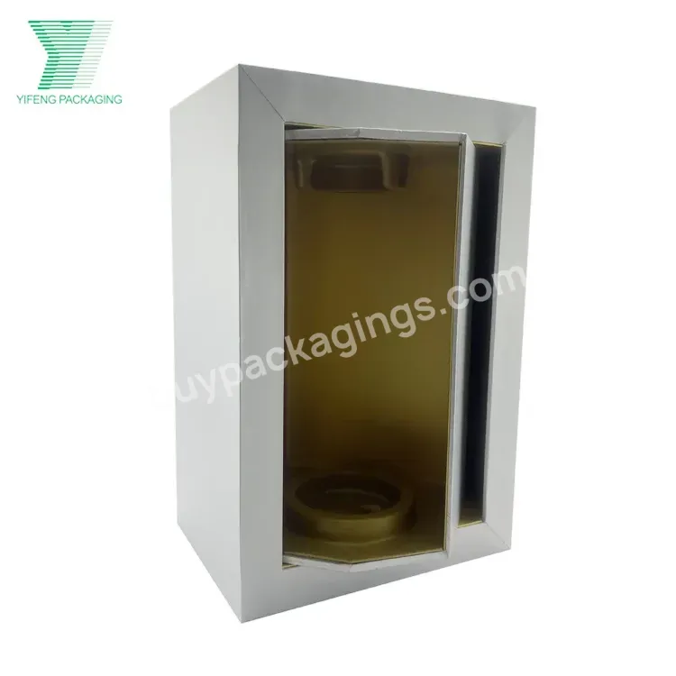 High Quality Hard Cardboard Rigid Rotation Style Wine Box Wine Bottle Paper Gift Packaging Box