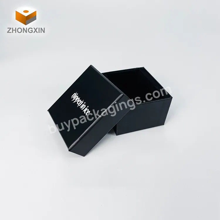 High Quality Luxury Jewelry Packaging Necklace Bracelet Packaging Eco Friendly Ring Watch Paper Black Gift Box With Lid